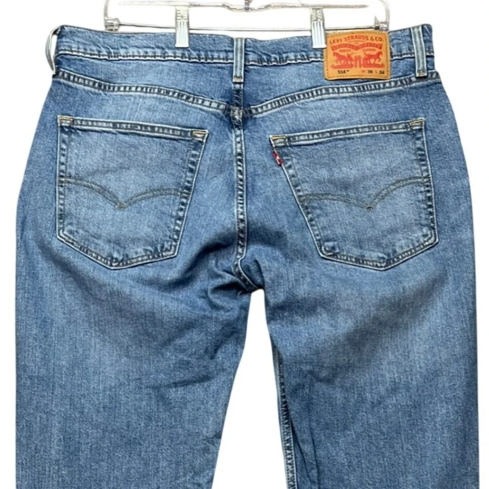 Levi's 514 Straight Fit Jeans Mens 36x34 Medium Wash 5-Pocket Stretch Denim EUC